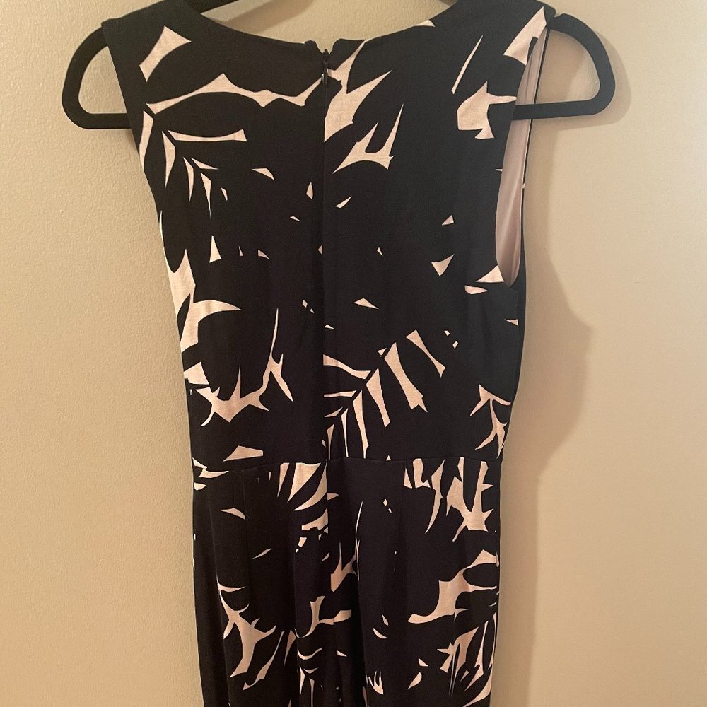 Black and white pattern dress